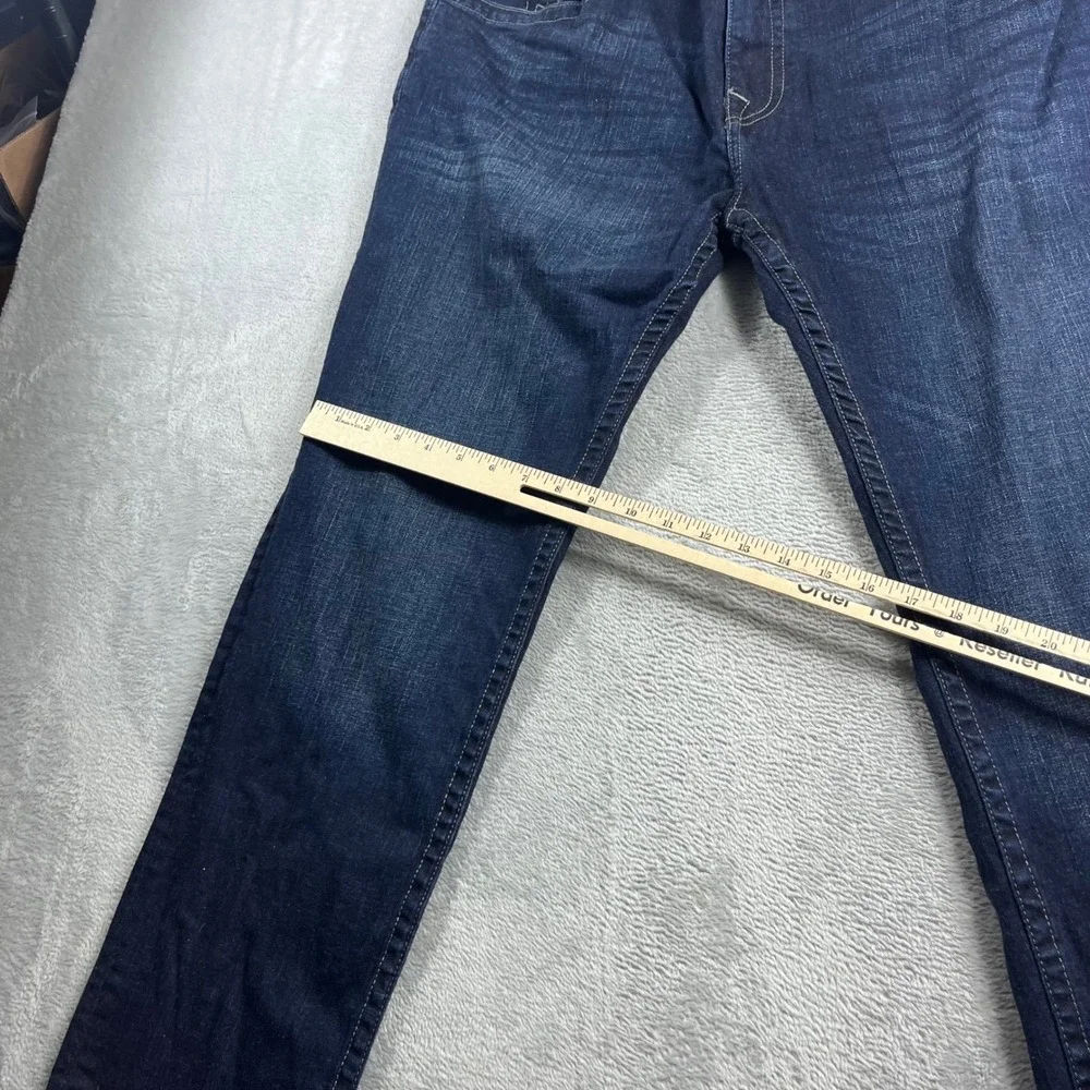 True Religion Rocco Relaxed Skinny Jeans Mens‎ 42 Dark Wash Indigo Denim